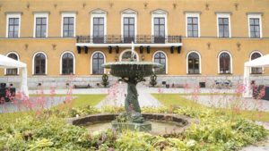 Fountain at the courtyard - Ulfsunda Castle